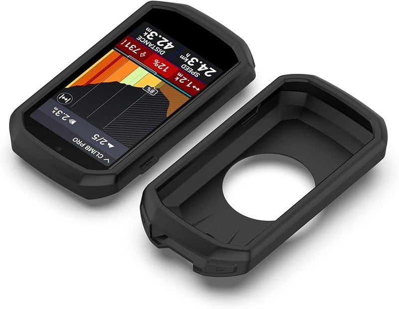 غطاء سيليكون أزرق واقي مع حامي شاشة لساعة الكمبيوتر الدراجة ذات الرمز 1050، غطاء مقاوم للصدمات. - Image 3